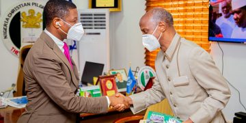 TETFund Boss Prof. Bogoro commiserates with Rev. Pam over mother’s death