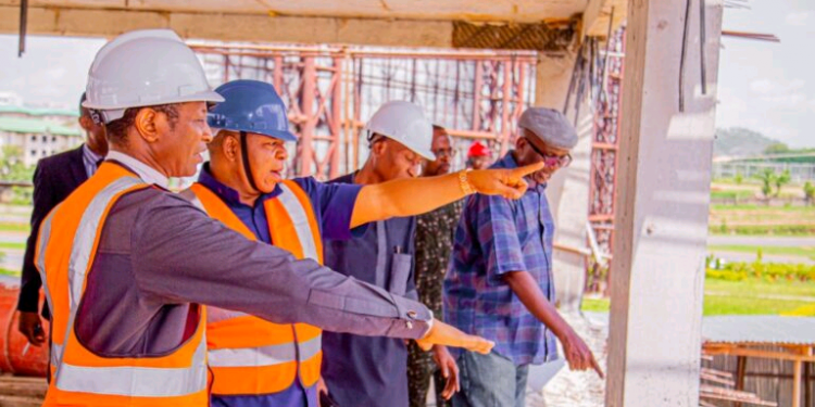SGF inspects construction work at NCPC parmenent headquarters