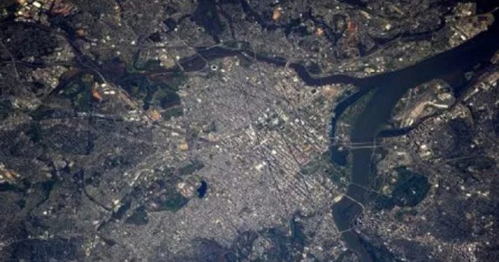 NASA releases image from space showing smoke plume of 9/11 aftermath