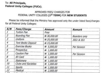 Nigeria increases fees in unity schools by 122%