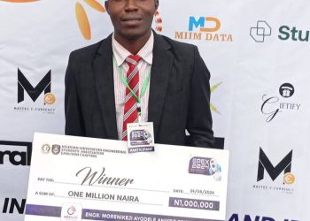 Certificate innovation by Uche Nnaji and scientific innovation by Emmanuel Aanu Ajayi 